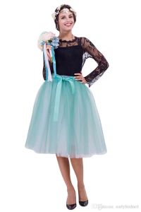 Vrouwen tutu rokken vintage lagen tule knie lengte trouwjurken petticoat onderboren echte foto's bruidsmeisje shirt slijtage cpa837 dhl ups