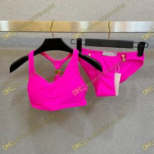 Femmes Deux pièces Bikini Ce Crop Top Designer Maillots de bain