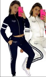 Mujeres trajes de dos piezas Sweatsuit Sweatsuit Sweet Sweets + Pants Set Running Sport Sport Traje 2 piezas Jogging Sets Survetement Femme Clothing S-2xl