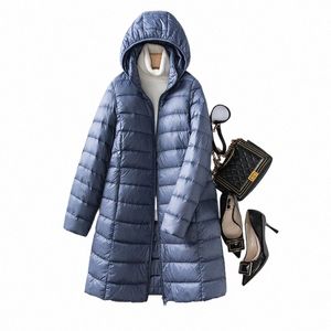 Vrouwen Ultra Lichtgewicht Opvouwbare Lg Puffer Jas Nieuwe Herfst Winter Warme Muts Afneembare Capuchon Vrouwelijke Jas Parka Plus Size u4fZ #