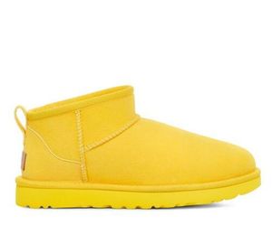 Vrouwen ultra mini sneeuwschoenen slipper u f22 winter nieuwe populaire enkel schapenvacht bont pluche houd warm met kaart stofzak mooie geschenken mode