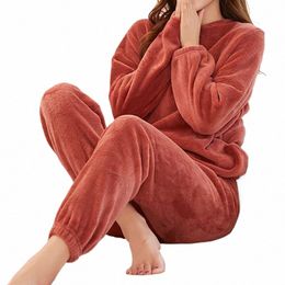 Mujeres Veet Sets Jersey y pantalones de cintura elástica Conjuntos Casual Warm Cmere Sets Mujeres 2023 Otoño e invierno T0RN #