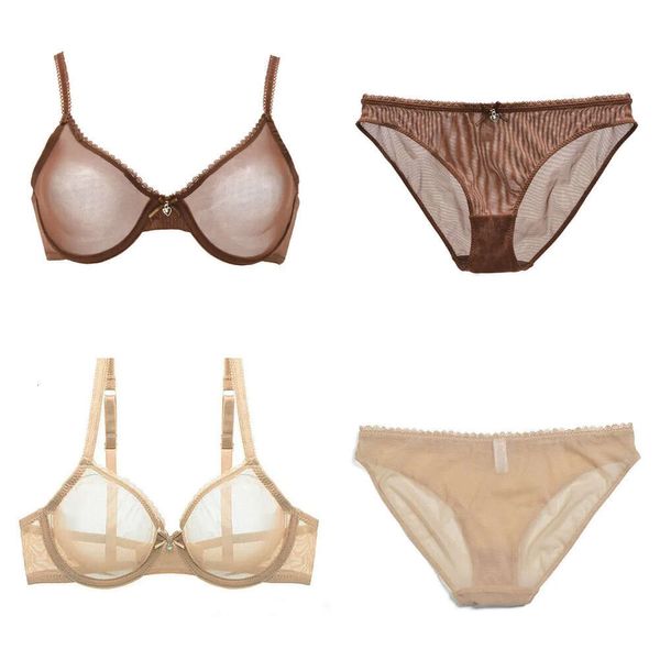 Femmes vgplay fashion dentelle de lingerie creuse maille voir à travers le soutien-gorge et la culotte