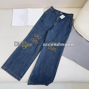 Jean bleu Vintage pour femmes, pantalon en Denim taille haute, pantalon de styliste avec poche, pantalon de Style décontracté