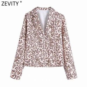 Femmes Vintage Leopard Print Business Smock Blouse Femme Roll Up Manches Kimono Chemises Chic Casual Blusas Tops LS7663 210416