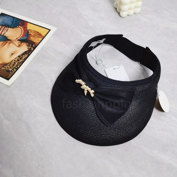 Femmes Visière Chapeaux Designer Sunhat Cap Pour Femmes Casual Chapeau De Paille Mode Femmes Chapeau De Plage Casquette Ajustée Bucketchannel Caps 2024 été Style Chaud