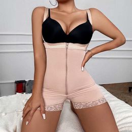 Femmes taille ventre Shaper nouveau camisole shapewear avec fermeture à glissière pour le serrage abdominal et le levage des fesses body de récupération post-partum