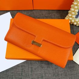 Women Wallet Clutch Bag Handbag Purse Classic Letter Stamped Lock Long Wallets Envelope Billfold Genuine Leather Hand Bags Card Holder Slot Coin Purse Top Quality