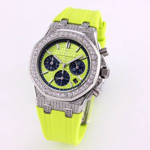 Dameshorloge 37 mm quartz uurwerk horloges Diamond Bezel Fashion waterdichte polsband heren polshorloge Montre De Luxe Gift