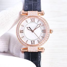 Reloj de pulsera con movimiento mecánico automático para mujer, relojes de pulsera clásicos de negocios de 36mm, caja de acero inoxidable, Montre De Luxe