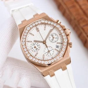 Damenuhr mit automatischem mechanischem Uhrwerk, 37-mm-Gehäuse mit Diamanten, Damen-Business-Armbanduhren, Montre de Luxe307w