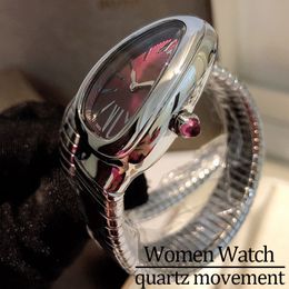 WEMGE Watch Designer Watchs montre les bracelets en acier inoxydable Watchstrap Watchbox Swiss Quartz Movement 32 mm Diamond Cozel Mouvement moderne Mouvement moderne Watch Snake
