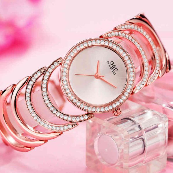 Femmes Montre Célèbres Marques De Luxe Diamant En Acier Inoxydable Petite Ladi Montre Pour Femme Montre-Bracelet Montre Femme 2022