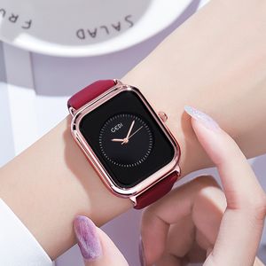 Dameshorloge Fashion Modem horloges van hoge kwaliteit designer luxe Quartz-batterij Kleine vierkante schotel 35 mm horloges