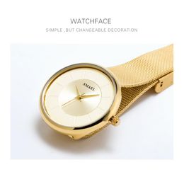 Reloj de mujer marca de lujo SMAEL relojes mujer Digital Casual impermeable cuarzo relojes de pulsera relojes 1908 niñas relojes impermeable ni221R