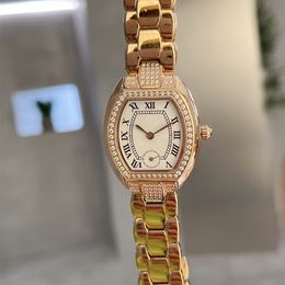 Vrouwen kijken naar kwartsbeweging Diamond horloges Bracelet Business polshorloges Casual polsband 27 mm Montre de Luxe