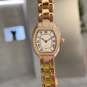 Vrouwen kijken naar kwartsbeweging Diamond horloges Bracelet Business polshorloges Casual polsband 27 mm Montre de Luxe