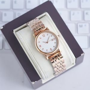 Dameshorloge Quartz-horloges voor dames Mode-horloges Zakelijk polshorloge Roestvrij stalen band Montre De Luxe 30MM