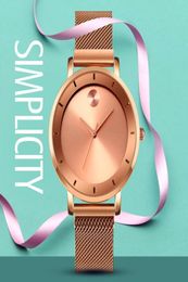 Les femmes regardent 2020 Fashion minimalisme Girl Watch Elegant Mesh Belt Luxury Skmei Brand dames Quartz Clock Wristwarches 8428840