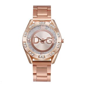 Women Watches Brand Fashion Rhinestone Stainless Steel Quartz Ladies PolsWatch Montre de Luxe