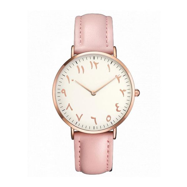Femmes montres mode Ultra mince chiffres arabes Quartz montres dames robe Montre Femme horloge Gift232Q