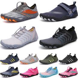 Chaussures de natation pour hommes et femmes, chaussures de sport, noir, blanc, gris, bleu, rouge, plage en plein air, 050