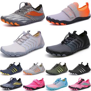 Chaussures de natation pour hommes et femmes, chaussures de sport, noir, blanc, gris, bleu, rouge, plage en plein air, 045