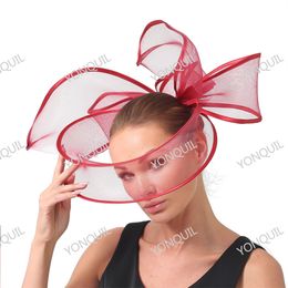 Vrouwen Wedding Pillbox Hoed Zwart Fascinator Hoeden Haarclip Elegante fascinator Church Ladies Party Headpiece Fashion Headwear 231225