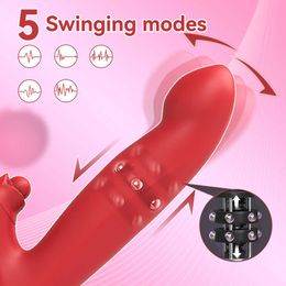 Femmes Wenma Tourne et tirant Masturbator Silicone Vibrator Femelle G Point Massage Stick Adulte Sexual Products For Couples