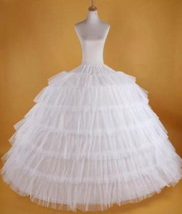 Dames Witte Petticoats Super Puffy Baljurk Slip Onderrok Bruiloft Formele Kleding Trekkoord 7 Hoops Lange Crinoline Custom Made W5046188