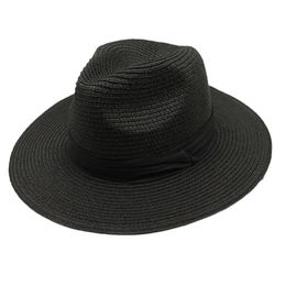 Femmes Wide Brim Straw Hat Durable UV Protection solaire CAP BESOINT DE PLACE SUPPLÉMENT