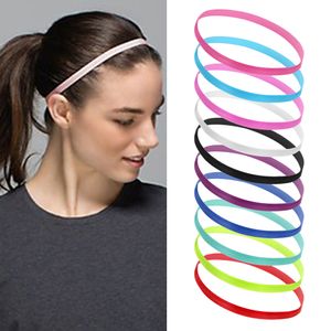 Femmes Wide Sports Yoga Bandband Stretch HairBand Astic Solid Hair Band Boho Turban Hair Accessories 10 Colors Dropship