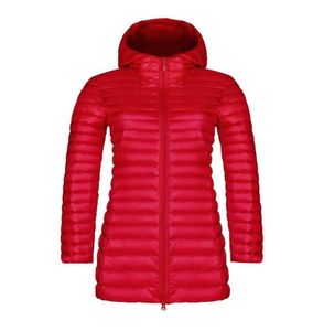 Femmes Hiver Coat Hoodedr Ultra Light Long North Duck Down Vestes Slim Portable Femme Femme Puffy Veste chaude