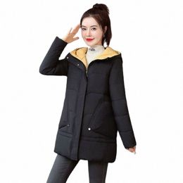 Vrouwen Winterjas Jas Warm Dons Cott Parka 2021New Vrouwelijke Middellange Kapmantel Dames Fi Down Cott Jas C1472 40qr #