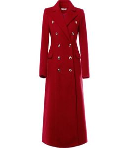 Femmes Hiver Coat Wool 2020 Vintage Elegant Ol Fashion Double poitrine Long plus taille LJ2011068088310