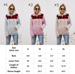 Vrouwen winter herfst lange mouw fleece hoodie rooster gesplitste sherpa pullovers sweatshirt vneck rits sweaters lange mouw tops 3 2307001