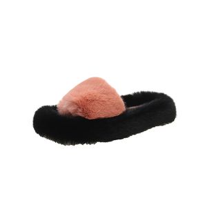 Vrouwen winter huis herfst gratis verzending warme winter katoenen slippers nieuw product groen oranje houten vloer warm ademende slijtvaste buitenschoenen