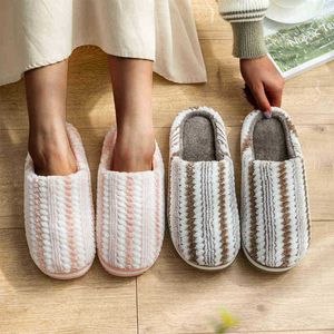 Femmes Hiver Home Slippers Unisex Sets Chaussures Slipon Furry Flat House Keep Warm Slippers Chaussures Femmes Nons glissantes Softs Slippers J220716