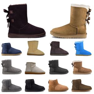 Femmes hiver Ultra Mini botte concepteur australien plate-forme bottes pour cuir véritable chaud cheville fourrure chaussons chaussure de luxe 36-41