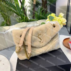 Mujeres Winther Bolsos de hombro Diseñador Bolsos de peluche Monederos borrosos de invierno Sobre cruzado Bolso Gaby Bolso de mano hobo mullido Totes AS