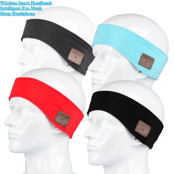Masque pour les yeux de musique sans fil pour femmes, écouteurs de sommeil compatibles Bluetooth, bandeau de Sport intelligent, casque avec micro, bandes de cheveux de Yoga 240125
