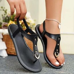 Femmes Sandales Sandales Flat PU Boucle Trade étranger Nationalité confortable Été Summer 60 7bb Sandale Shoe