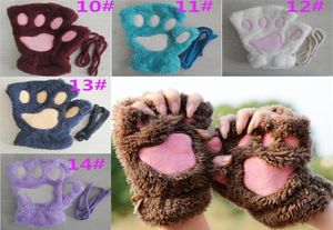 Vrouwen Y PLUSH HANDEN MADE GIRL Winter Mittens Paws Handschoenen Stage uitvoeren Prop Cute Cat Claw Glove DA0644897443