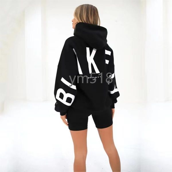 Femmes Y2k Sweats à capuche Fille Sweats Casual Lettres Imprimer Sweat Femmes Mode Manches Longues Lâche Streetwear Automne Hiver Dame Pulls S-XXL