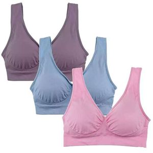 Femmes Yoga Soutien-gorge rembourré Chemises Gilet respirant Courir Fitness Gym Bras Sport Fitness Sous-vêtements de maternité sans couture Intimates M562