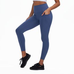 Vrouwen Yoga Leggings Broek Fitness Push Up Oefening Hardlopen Met Zijvak Gymnastiek Naadloze Peach Butt Strakke Broek VELAFEEL