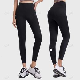 Vrouwen yoga leggings shorts ontwerpers sexy broek hoge taille uitlijning sport lu gym haai slijtage legging elastische fitness dame algehele volledige panty's training 105es