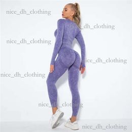 aloyoga Outfits Kledingset Sportpak Sportkleding Fitness Sportkleding Gym Naadloze leggings Crop top met lange mouwen Trainingskleding Dames Trainingspakken 967