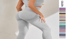 Tenues de yoga pour femmes Leggings sans couture Pantalons de course Vêtements d'entraînement Vêtements de fitness Pantalons de yoga Collants d'entraînement Dames Exercice Clo9973233