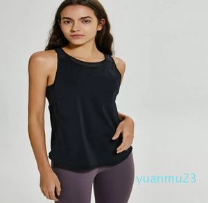 Femmes Yoga tenues gilet séchage rapide réservoir culture gymnase respirant Fitness élastique réservoirs fille solide Sport haut t-shirt